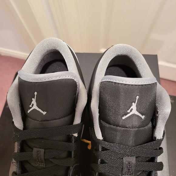 The Air Jordan 1 Low Black White Grey (GS) - Picture 4 of 8